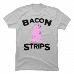 bacon strips t shirt